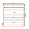 Comoda Cajonera Carla para Dormitorio 4 Cajones con Rieles Telescópicos - Castaño en Madera natural - Cómodas, Uruguay | Mulata, vista 9 de 9