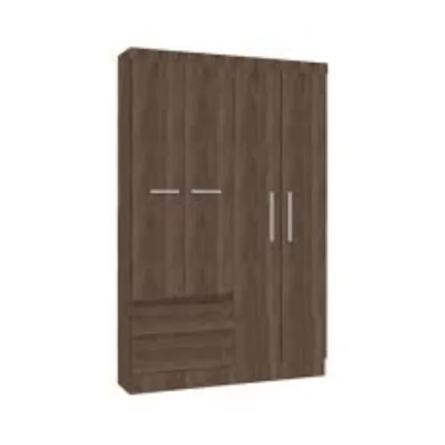 Ropero Viena 4 Puertas 2 Cajones Malbec en Marrón - Roperos y placares, Uruguay | Albanés
