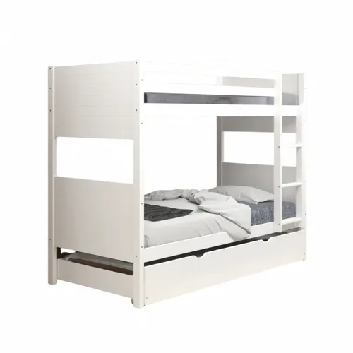 Tricama Cucheta Captain - 1 Plaza - B103 - Blanco en Blanco - Dormitorio, Uruguay | Rústico Hogar