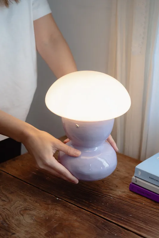 Luminaria Lila Lunar en Violeta - Lámparas de mesa, Uruguay | Maruja objetos