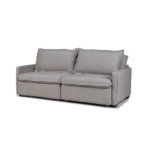 Sofá Cama Oliver - Tela Microfibra - 12074 (Ceniza) en Gris - Sillones y sofás, Uruguay | NYR
