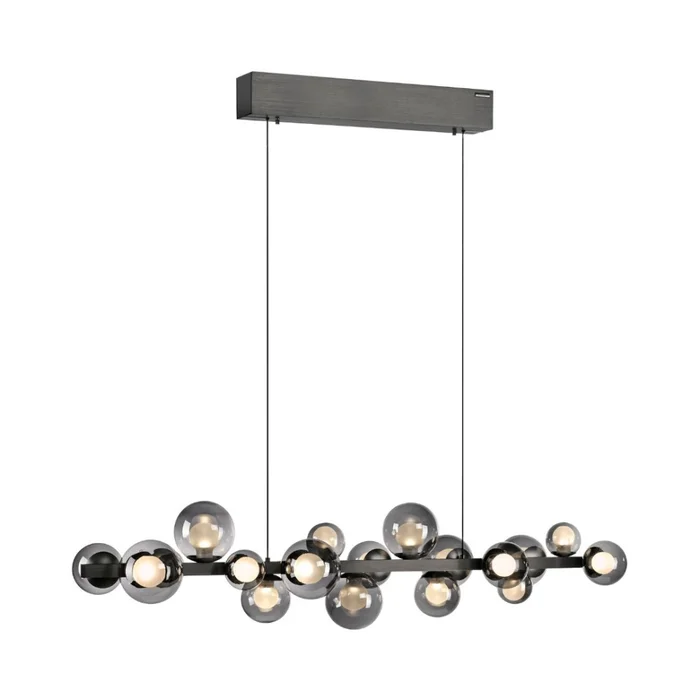 Colgante led 18 esferas 32w motorizado a control remoto con varias funciones - PLATA en Gris - Lámparas colgantes, Uruguay | Iluminica, vista 2