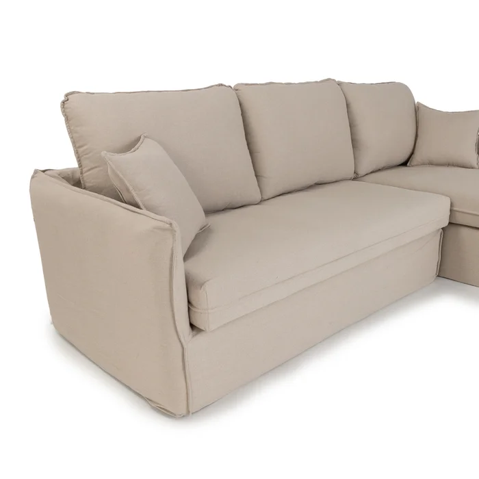 Rinconera Harmony con Funda - Tela Premium - 2 + Chaise - A fabricar en Beige - Sillones y sofás, Uruguay | Nyr, vista 4