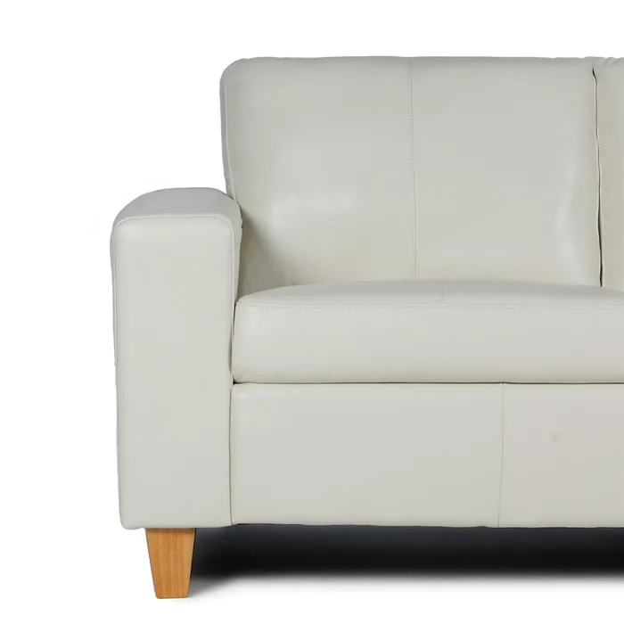 Rinconera Royale - Cuero Básico - Chaise Derecho - 509 (Off White) en Beige, Uruguay | NYR, vista 3