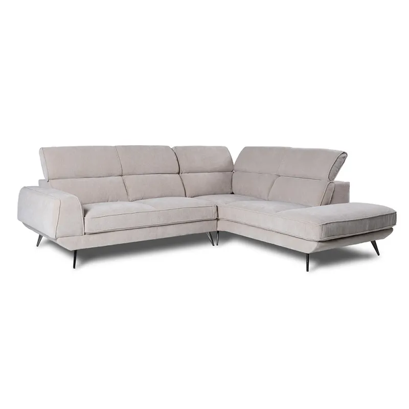Rinconera Versatile - Tela Microfibra - Chaise Derecho - 6686-4 Beige en Beige - Sillones y sofás, Uruguay | NYR