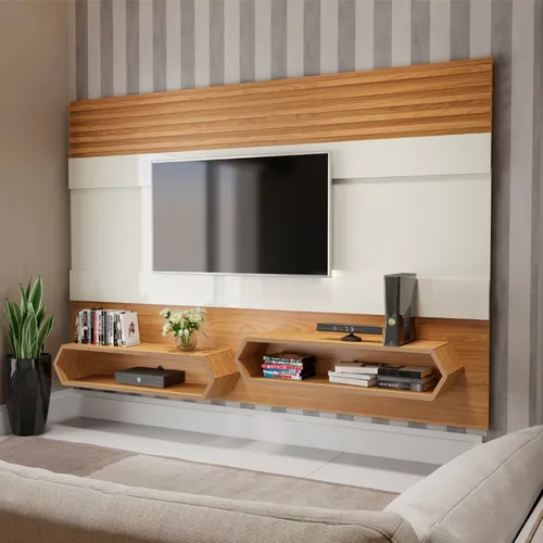 Panel para TV con Estantes Ian - Muebles para TV, Uruguay | Casa Brava