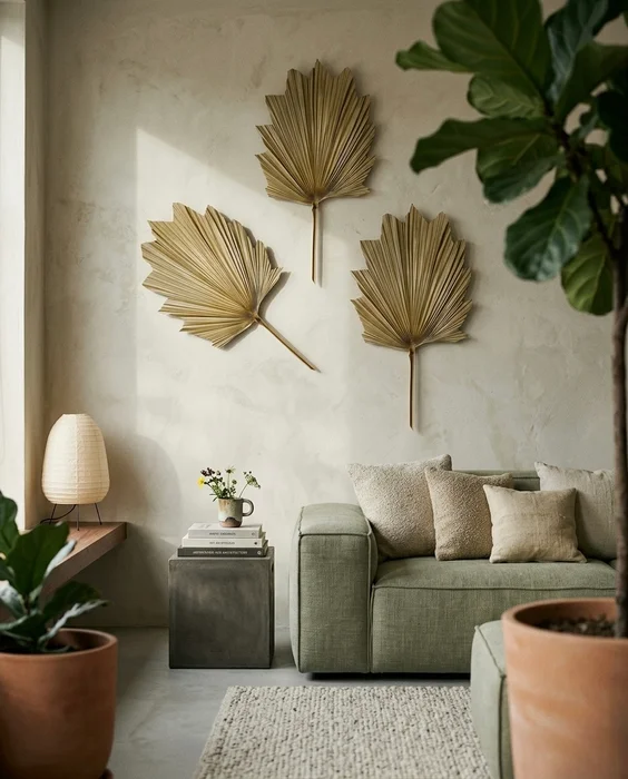 Hoja Modelo Palma en Madera natural - Decoración de pared, Uruguay | Indrana, vista 8