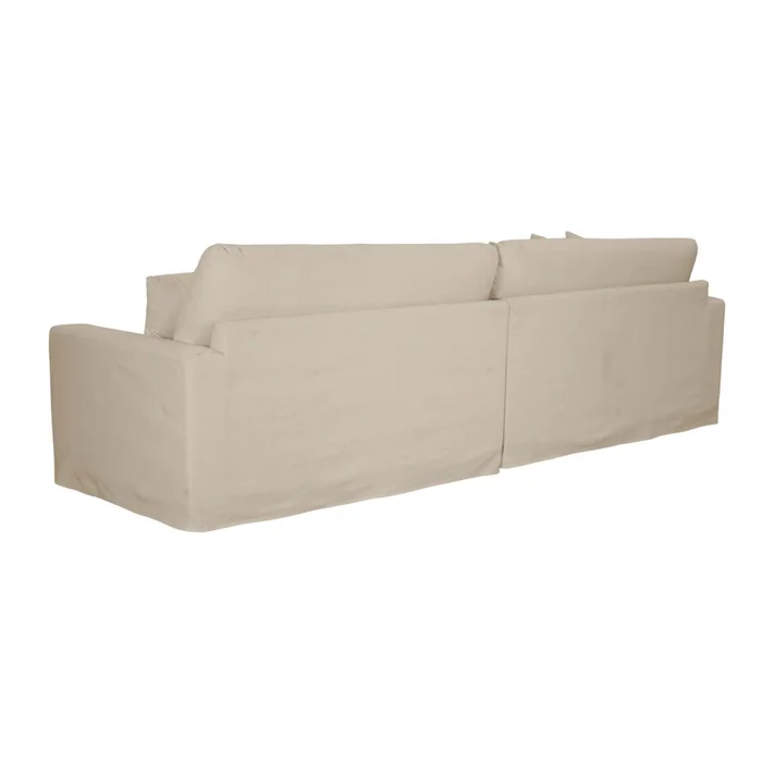 Sofá 4 Cuerpos Tela Natural-beige Marbella Beige en Beige - Sillones y sofás, Uruguay | Divino, vista 5