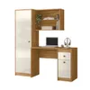 Escritorio Mesa De Estudio Pc Con Estantes Moderno en FREIJO/OFF WHITE - Escritorios y sillas de escritorio, Uruguay | Soy Hogar, vista 1 de 8
