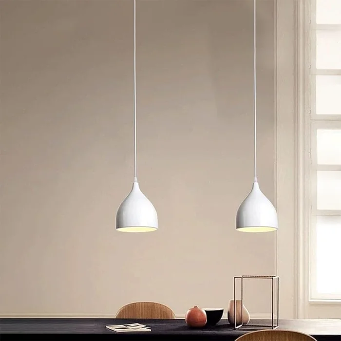 Lámpara Colgante Belmont Blanco en Blanco - Lámparas colgantes, Uruguay | Serlux, vista 3