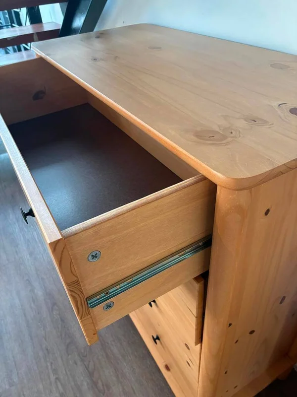 Comoda Apama 90CM 4 Cajones - Madera Maciza en Madera natural - Cómodas, Uruguay | Balton, vista 5