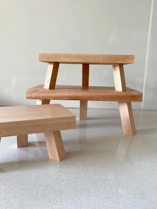 Banquito 3 patas – 25cm en Madera natural - Decoración, Uruguay | Dreams On Time, vista 15