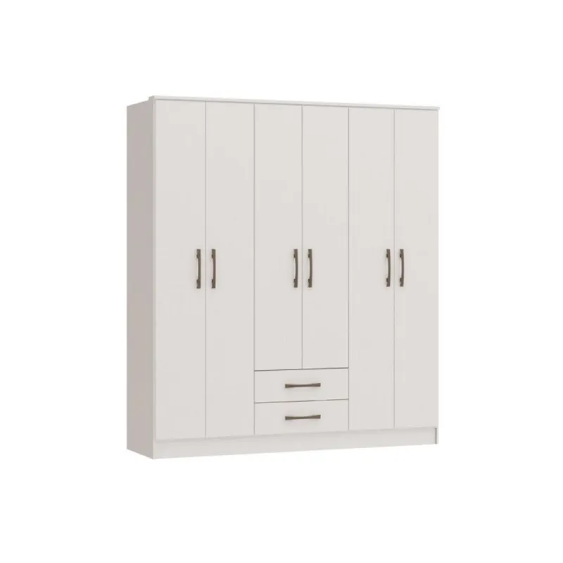 Ropero Rocha 6 Puertas Blanco Mdp en Blanco - Roperos y placares, Uruguay | Albanés