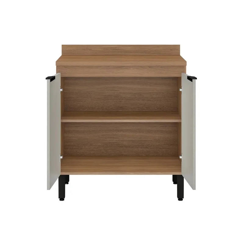 Mueble Multiuso Cocina 2 Puertas Estante Y Patas 100% Mdp en ALMENDRA NUDE - Muebles, Uruguay | Soy Hogar, vista 3