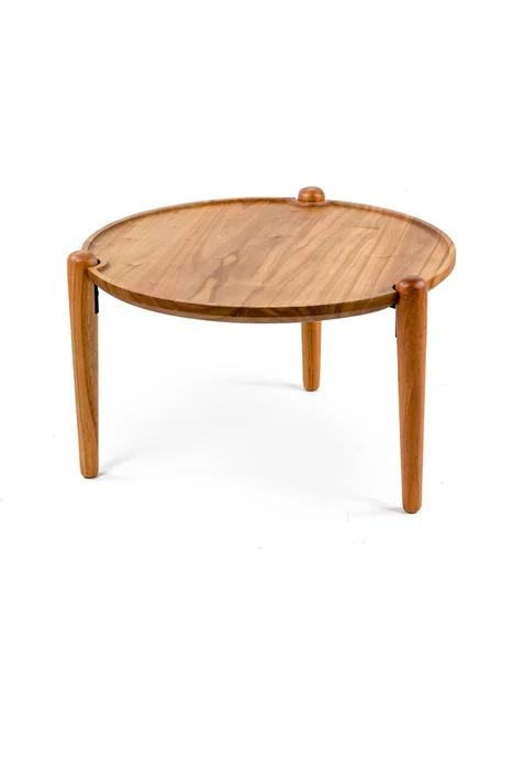 MESA DE LIVING JADE ALTA IN NATURA 60X60X30H CM en Madera natural - Mesas de living, Uruguay | Vinibel