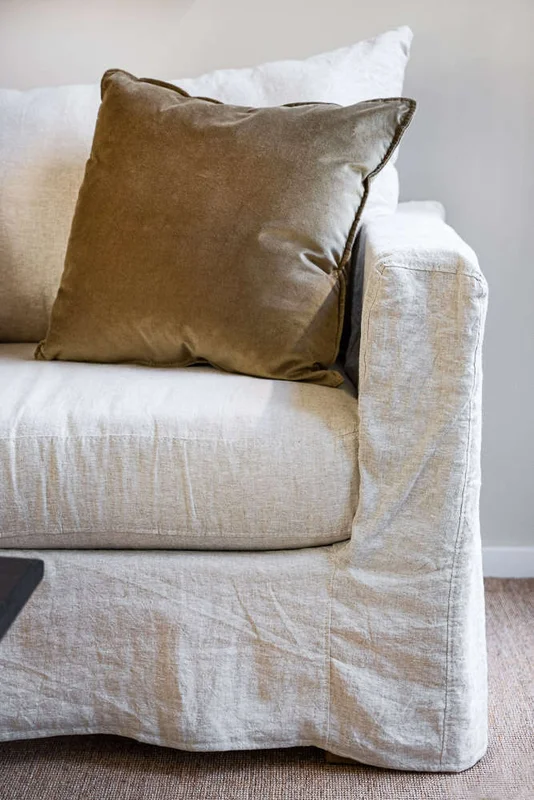 SILLON MANUELA ESQUINERO CON 1 POSABRAZOS - LINO en Blanco - Sillones y sofás, Uruguay | La Iberica, vista 12