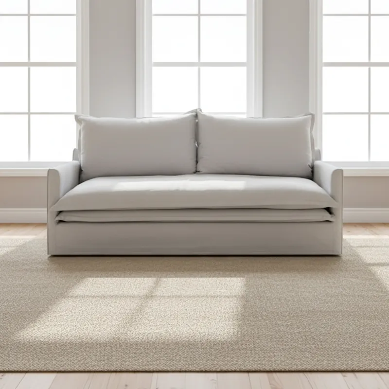 Sofa 3 Cuerpos Tela Gris Alaska en Gris - Sillones y sofás, Uruguay | Divino