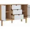 Comoda/Encimera 2P y 3C Mel/Gris Linea Nordica en Madera Maciza - Cómodas, Uruguay | Que Sal Muebleria, vista 10 de 14