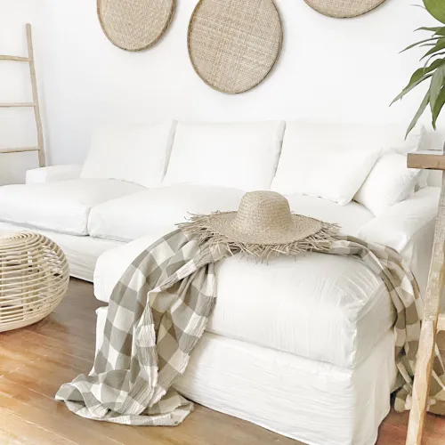 Sofá con funda Olimpo en Blanco - Sillones y sofás, Uruguay | Pieza Clave