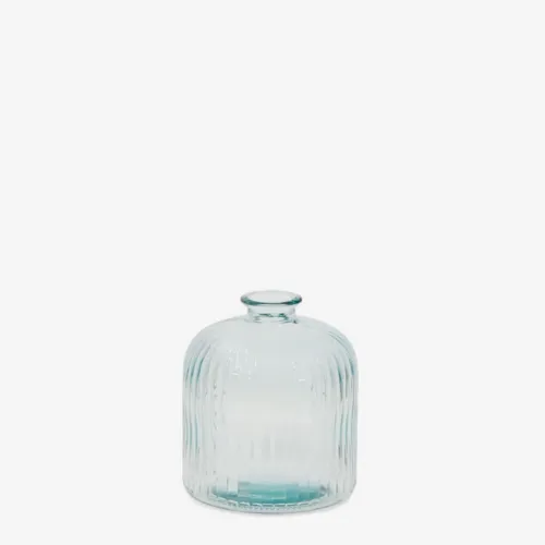 Botella Marba - pequeña de vidrio reciclado transparente en Transparente - Jarrones, Uruguay | Kavehome