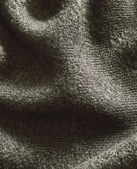 MANTA JACQUARD FLORES en Verde oliva - Textiles, Uruguay | Zara Home, vista 4