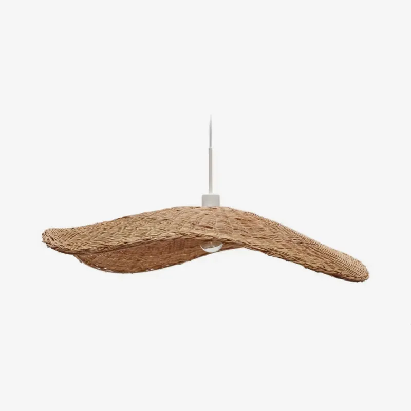 Pantalla para lámpara de techo Bisbal de ratán con acabado natural Ø 80 cm en Madera natural - Lámparas colgantes, Uruguay | Kavehome