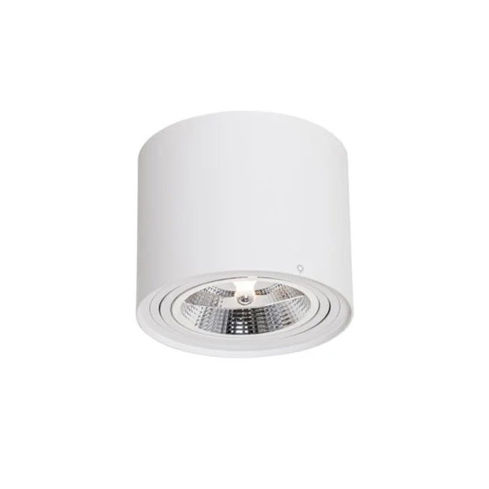 Downlight Lux Circular AR111 Machado Blanco en Blanco - Lámparas colgantes, Uruguay | Serlux