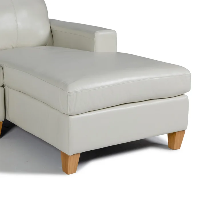 Rinconera Royale - Cuero Básico - Chaise Derecho - 509 (Off White) en Beige, Uruguay | Nyr, vista 6