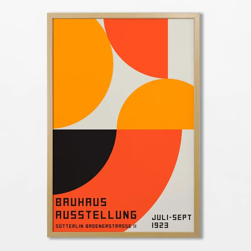 Bauhaus - Orange N.02 en Multicolor - Láminas, Uruguay | La Cuadrería