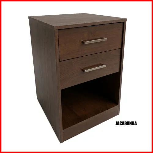Mesa de luz 2 cajones – Verona en Marrón - Mesas de luz, Uruguay | Punto Unión