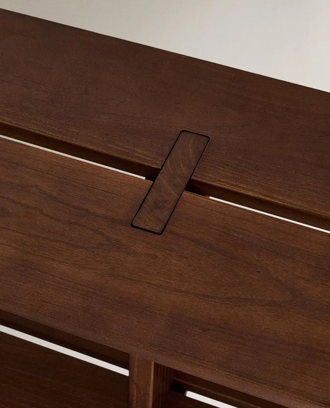 ESTANTERÍA MADERA OLMO TRES BALDAS en Marrón - Estantes y repisas, Uruguay | Zara Home, vista 5