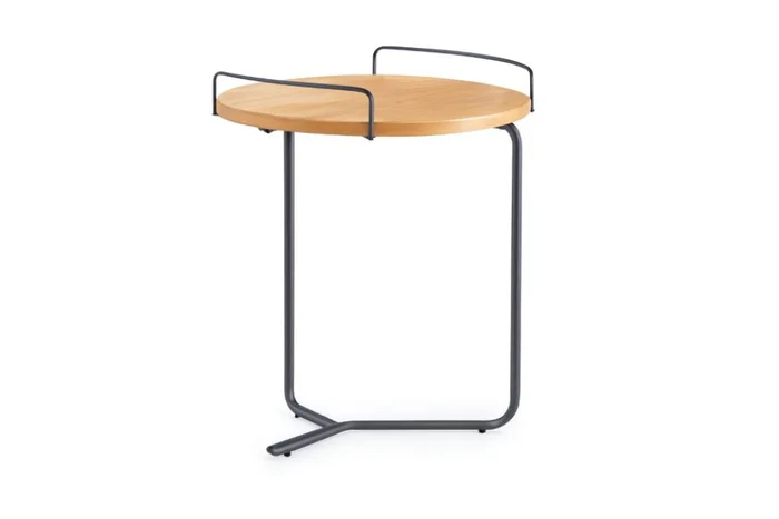 MESA APOYO - CINAMOMO - LACA GRAFITO en Madera natural - Mesas de living, Uruguay | Champagne Home
