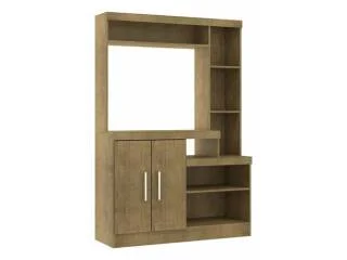 Rack Modular 2p y estantes Terracota Demolicion en Rojo - Muebles para TV, Uruguay | Quesal, vista 3