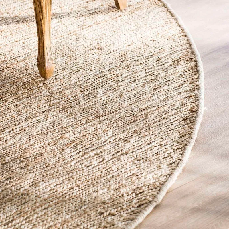 ALFOMBRA DE YUTE NATURAL REDONDA - DIAMETRO 2 MTS - Textiles, Uruguay | La Iberica
