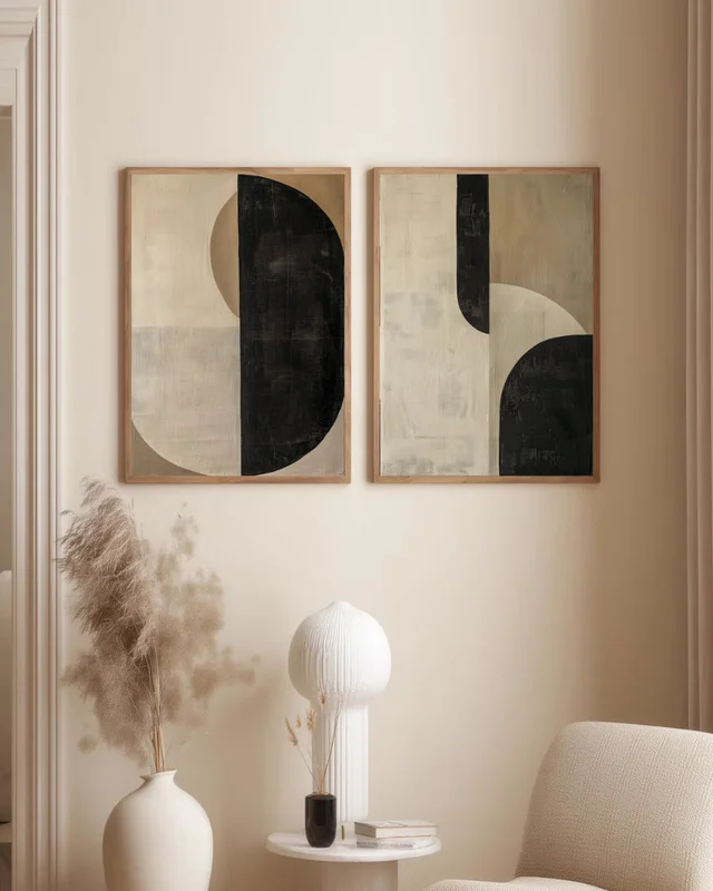 Abstractos Neutros N.3 en Multicolor - Láminas, Uruguay | La Cuadrería, vista 3