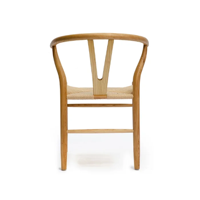 Silla De Comedor Wishbone Madera Beech Y Asiento Ratan Natural en Madera natural - Sillas, Uruguay | Soy Hogar, vista 4