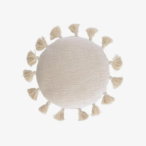 Almohadón Chiarina Ø 45 cm - beige en Beige - Textiles, Uruguay | Kavehome