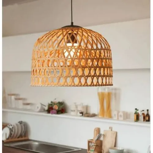 Lámpara de techo de bambú en Madera natural - Lámparas colgantes, Uruguay | Decoramuss