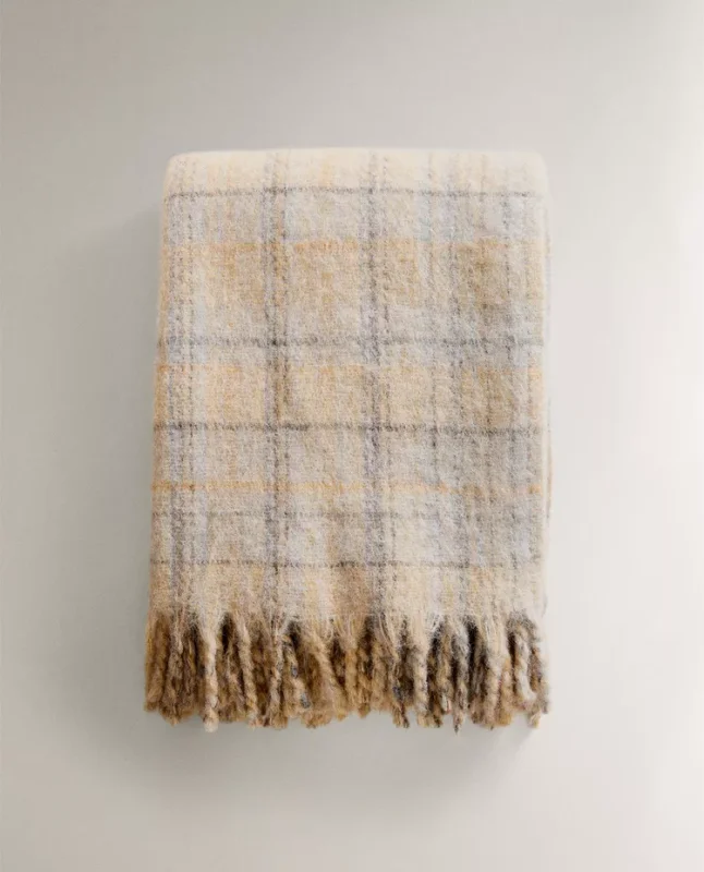MANTA CUADROS - Textiles, Uruguay | Zara Home, vista 5