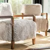 BUTACA WOOLY - WALNUT Y PELO LARGO en Beige - Butacas, banquetas y puffs, Uruguay | La Iberica, vista 4 de 23