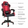 Silla de escritorio Gamer Roja - Escritorios y sillas de escritorio, Uruguay | Que Sal Muebleria, vista 5 de 5