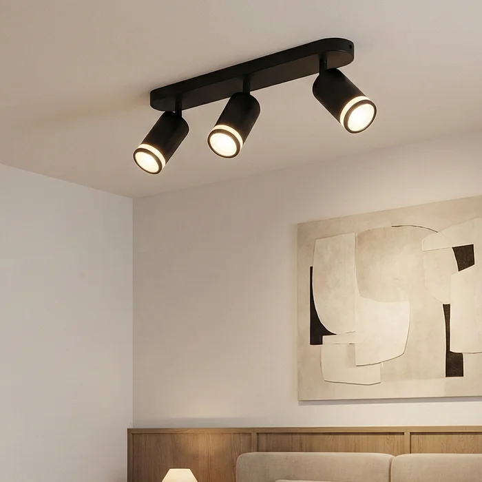 Aplique de Pared Orion Triple en Negro - Iluminación, Uruguay | La Perla, vista 2