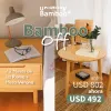 Mesas de luz Roma x2 + Mesa Verona en Madera natural - Muebles, Uruguay | Uruguay Bamboo, vista 1 de 7