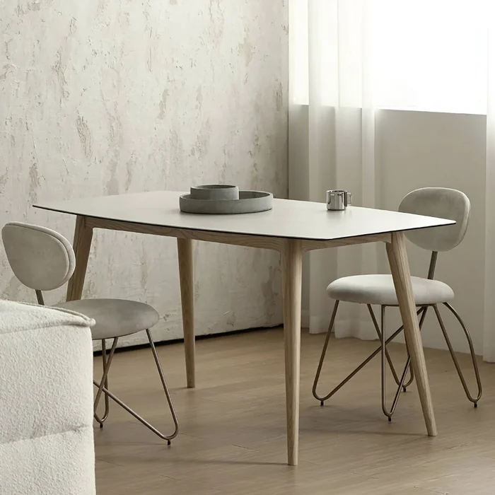 MESA DE COMEDOR STRADA BLANCO en Roble SKU - Mesas de comedor, Uruguay | Viasono, vista 2