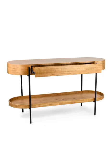 CONSOLA LUGO CINAMOMO NATURALE 140X48X76H CM en Madera natural - Aparadores y recibidores, Uruguay | Vinibel, vista 3