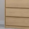 Comoda Cajonera Carla para Dormitorio 4 Cajones con Rieles Telescópicos - Castaño en Madera natural - Cómodas, Uruguay | Mulata, vista 6 de 9