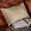ALMOHADON TERCIOPELO OLIVA - 50 X 30 CMS en Verde oliva - Textiles, Uruguay | La Iberica, vista 2 de 3