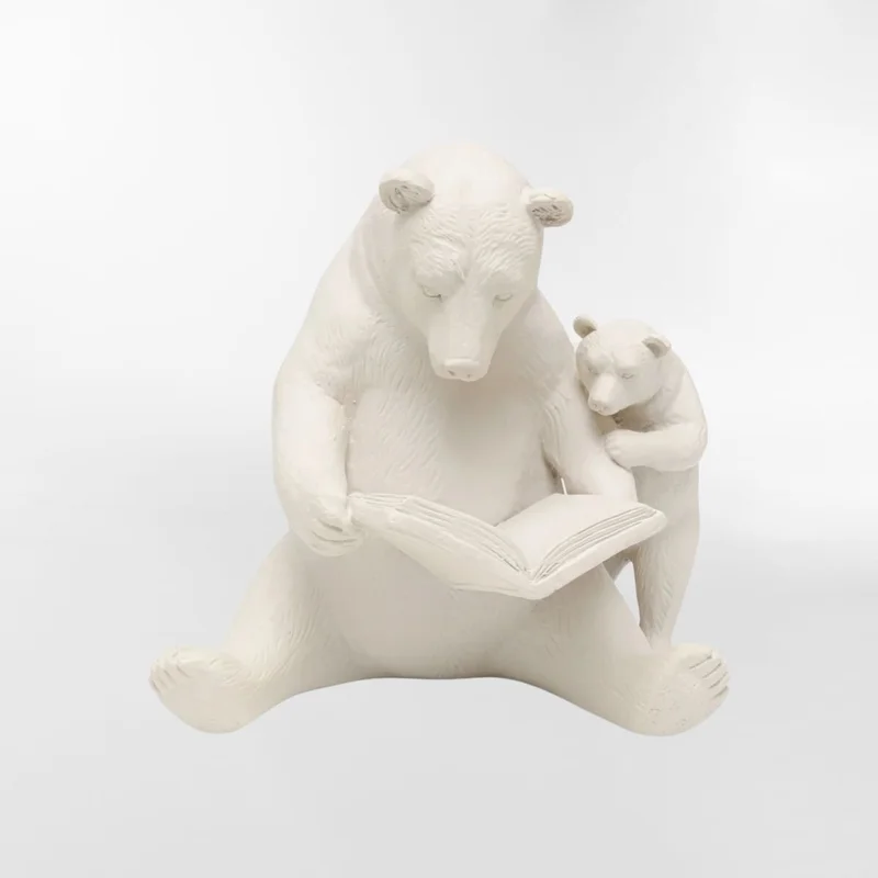 DECORACION READING BEARS Blanco  en Blanco - Decoración, Uruguay | Viasono, vista 3