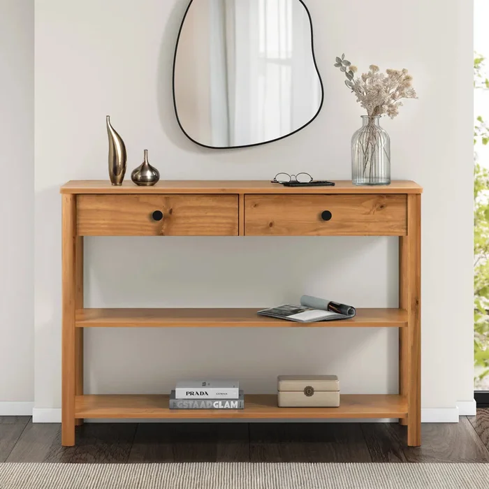 Aparador Recibidor 110CM Apama - Madera Maciza en Madera natural - Aparadores y recibidores, Uruguay | Balton, vista 2