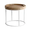 Mesa Lateral Madera-y-metal Natural-beige Symi Natural en Multicolor - Mesas de living, Uruguay | Divino, vista 2 de 2